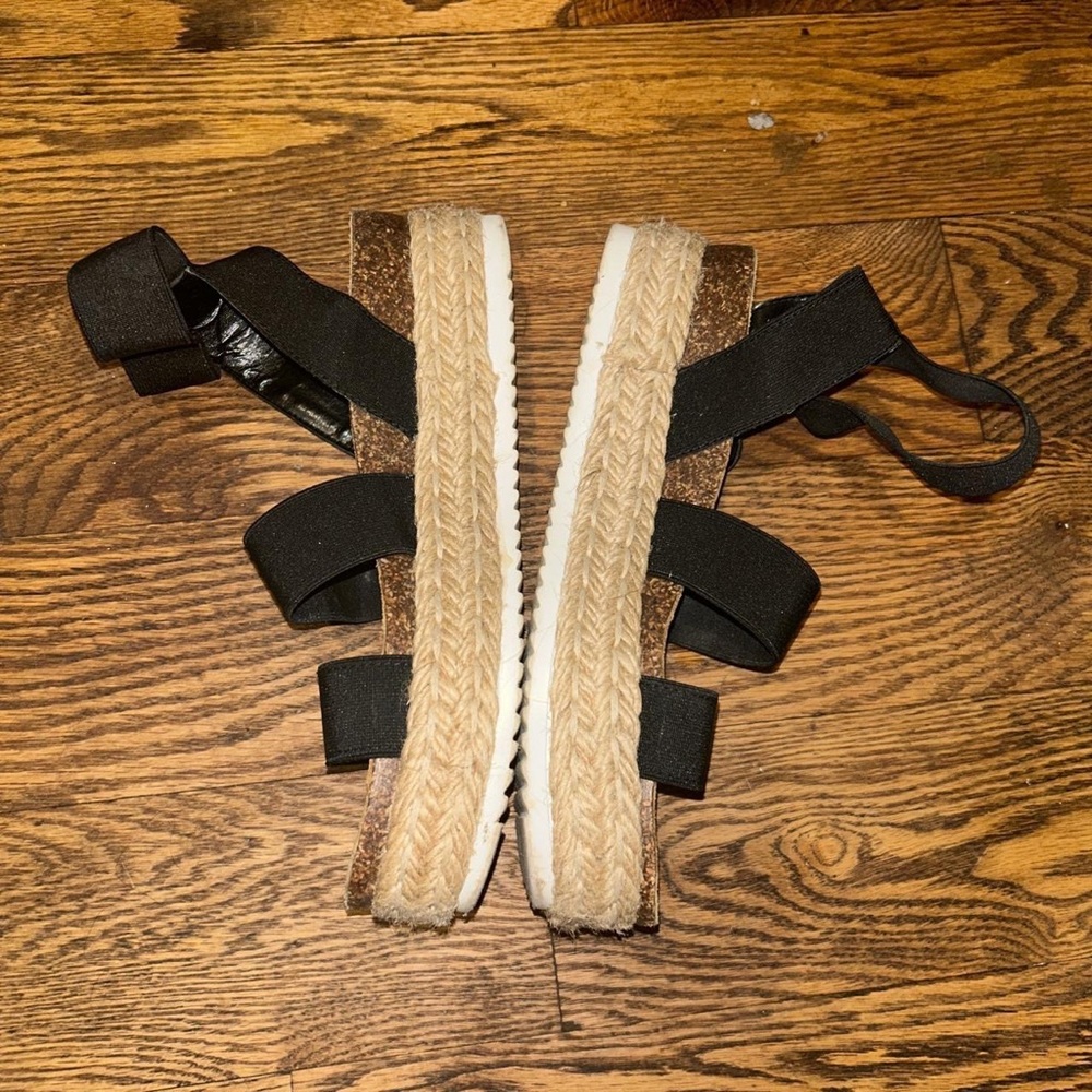 Steve Madden Kimmie Espadrille Sandals - Black Size Women’s 8